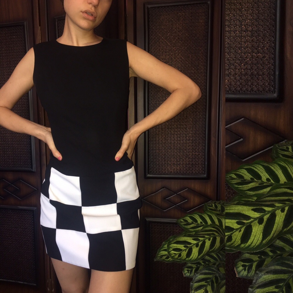 80’s Vintage Chess Dress by Shelli Segal
